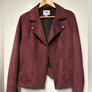 Women’s burgundy velvet jacket - Large